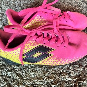 Women's Pink and Yellow Athletic Shoes
